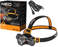 USB LED NEO 99-029 nabíjateľná/batériová čelovka USB LED NEO 99-029 nabíjateľná/batériová čelovka