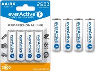 4x everActive AA LR6 R6 Ni-MH 2600mAh 1,2V dobíjacie batérie 4x everActive AA LR6 R6 Ni-MH 2600mAh 1,2V dobíjacie batérie