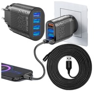 RÝCHLA NABÍJAČKA QC 3.0 4xUSB + lightning kábel 1,8 m RÝCHLA NABÍJAČKA QC 3.0 4xUSB + lightning kábel 1,8 m