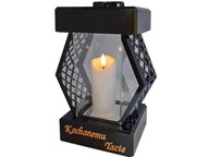 OTEC OTEC OTEC SVIEČKY SVIEČKY HROB LANTER DMT KARO SMOOTH BLACK + LED SVIEČKA OTEC OTEC OTEC SVIEČKY SVIEČKY HROB LANTER DMT KARO SMOOTH BLACK + LED SVIEČKA