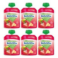 BoboVita Apple & Strawberry Mousse s banánom po 10 km BoboVita Apple & Strawberry Mousse s banánom po 10 km