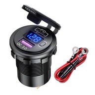 Duálna USB nabíjačka do auta Quick Charge PD QC 3.0 Duálna USB nabíjačka do auta Quick Charge PD QC 3.0