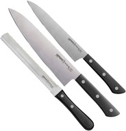 Sada 3 nožov Kuchynské nože z ocele Samura 58HRC