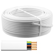 Elektrický kábel YDYp 5x10 plochý INŠTALÁCIA drôt 450/750V na meter Elektrický kábel YDYp 5x10 plochý INŠTALÁCIA drôt 450/750V na meter