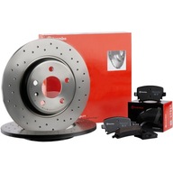 BREMBO XTRA Kotúče Doštičky zadné - AUDI A3 8L, TT 8N, ŠKODA OCTAVIA I 239x9mm