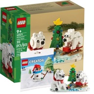 LEGO Classic 40571 Zimné ľadové medvede + LEGO Creator 30645 Snehuliak