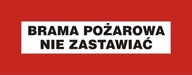 Neblokujte požiarnu bránu BC126DSPN Neblokujte požiarnu bránu BC126DSPN