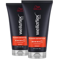 Wellaflex Men Power Definitio vlasový stylingový gél pre mužov 2x150ml Wellaflex Men Power Definitio vlasový stylingový gél pre mužov 2x150ml