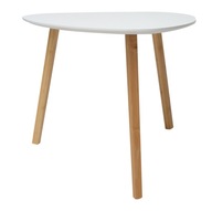 Biely konferenčný stolík, škandinávsky štýl, 55x55cm