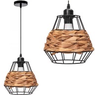 PRÍRODNÁ STROPNÁ ZÁVESNÁ LAMPA E27 BOHO PRÍRODNÁ STROPNÁ ZÁVESNÁ LAMPA E27 BOHO