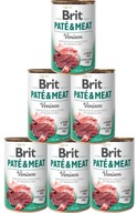 Brit Pate&Meat DOG Adult Venison Mokré krmivo so zverinou 6x800g BALENIE Brit Pate&Meat DOG Adult Venison Mokré krmivo so zverinou 6x800g BALENIE