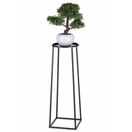 Moderný stojan na rastliny 70 cm čierny kovový