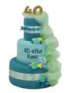 Torta z utierok DARČEK k svadobným narodeninám Gody Torta z utierok DARČEK k svadobným narodeninám Gody