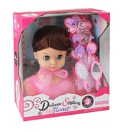 Hlava bábiky na česanie a styling 23 cm