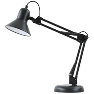 Stolná lampa, čierny reflektor na výložníku, 1P regulácia, TIAGO Italux Stolná lampa, čierny reflektor na výložníku, 1P regulácia, TIAGO Italux