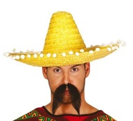 MEXICKÉ SOMBRERO MEXICKÉ ŽLTÉ 45 CM MEXICKÉ SOMBRERO MEXICKÉ ŽLTÉ 45 CM