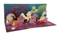 Halloweenske strašidlá UNIKÁTNY darček 3D LED karty Halloweenske strašidlá UNIKÁTNY darček 3D LED karty