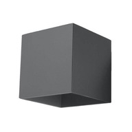 Sollux QUAD 1 nástenné svietidlo antracit Sollux QUAD 1 nástenné svietidlo antracit