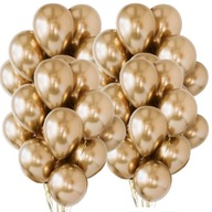 Lesklé lesklé balóny CHAMPAGNE GOLD Metallic chróm 26 cm - 100 ks Lesklé lesklé balóny CHAMPAGNE GOLD Metallic chróm 26 cm - 100 ks