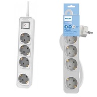 PHILIPS NAPÁJACÍ PRÚŽOK SIEŤOVÝ PREdlžovací kábel 4 ZÁSUVKY 1,5M CHP2144W/60 PHILIPS NAPÁJACÍ PRÚŽOK SIEŤOVÝ PREdlžovací kábel 4 ZÁSUVKY 1,5M CHP2144W/60
