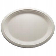 Taniere, taniere, oválne ekologické taniere z cukrovej trstiny, 26 cm, 50 kusov Taniere, taniere, oválne ekologické taniere z cukrovej trstiny, 26 cm, 50 kusov