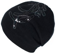 Šialená teplá, elegantná, flitrovaná čiapka, cz17436-3 Šialená teplá, elegantná, flitrovaná čiapka, cz17436-3