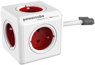 PowerCube Predlžovací červený kábel 1,5 m, 5 zásuviek PowerCube Predlžovací červený kábel 1,5 m, 5 zásuviek