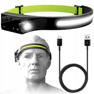 HLAVNÁ LAMPA VEĽKÝ ROZSAH, SILNE ĽAHKÁ, BATÉRIA, NABÍJANIE USB HLAVNÁ LAMPA VEĽKÝ ROZSAH, SILNE ĽAHKÁ, BATÉRIA, NABÍJANIE USB