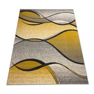 Žltý koberec 60x110 do interiéru, módny mäkký mix