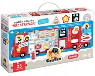 Puzzle s otvorom Czu Czu Hasičské auto 23 ks. 2+ Puzzle s otvorom Czu Czu Hasičské auto 23 ks. 2+
