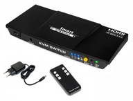 HDMI 2x1 4K USB 2.0 18Gbps IR HDCP KVM prepínač HDMI 2x1 4K USB 2.0 18Gbps IR HDCP KVM prepínač