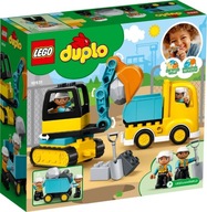 LEGO Duplo nákladné auto a pásové rýpadlo 10931