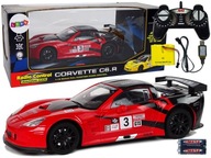 Športové pretekárske auto R/C 1:18 Corvette C6.R Red 2,4 G Svetlá