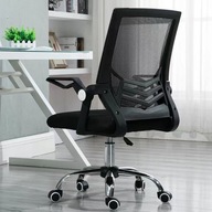 Ergonomické otočné kancelárske kreslo čierna stolička