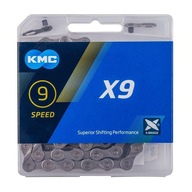 Reťaz na bicykel KMC X9 Grey, 114-článkový článok BOX Reťaz na bicykel KMC X9 Grey, 114-článkový článok BOX