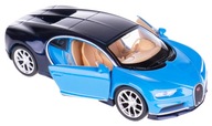 BUGATTI CHIRON KOVOVÝ MODEL WELLY 1:34/39 MODRÁ BUGATTI CHIRON KOVOVÝ MODEL WELLY 1:34/39 MODRÁ