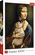 Puzzle Dáma a mačka 1000 dielikov Puzzle Dáma a mačka 1000 dielikov