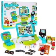 Realistická obchodná pokladňa pre deti 3+ kalkulačka s dotykovým panelom + skener
