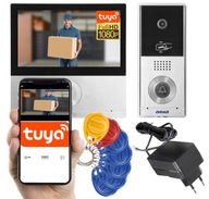 Dotykový videointerkom pre jednu rodinu Full HD WiFi RFID kľúčenky Tuya Gate