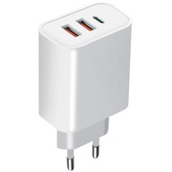 Nabíjačka do steny 2xUSB + USB-C FAST 47W zdroj Nabíjačka do steny 2xUSB + USB-C FAST 47W zdroj