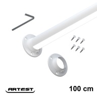 Biela LED odevná tyč fi25 100 cm do šatníka Biela LED odevná tyč fi25 100 cm do šatníka