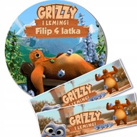 Sada oblátok Grizzy a Lemmings s menami +2 ráfiky Sada oblátok Grizzy a Lemmings s menami +2 ráfiky