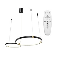 ČIERNA PRSTEŇOVÁ LED ZÁVISNÁ LAMPA ČIERNA + DIAĽKOVÉ OVLÁDANIE 30x50 ČIERNA PRSTEŇOVÁ LED ZÁVISNÁ LAMPA ČIERNA + DIAĽKOVÉ OVLÁDANIE 30x50
