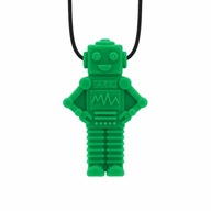 ARK Terapeutický prívesok na hryzátko Robot Dark Green XXT ARK Terapeutický prívesok na hryzátko Robot Dark Green XXT