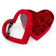 Kvetinová krabička Srdce Eternal Red Roses Zásnuby Kvetinová krabička Srdce Eternal Red Roses Zásnuby