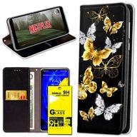 Puzdro na peňaženku Magnet CASE Glass 9H pre Oppo A16 A54s