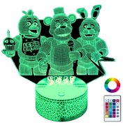 FNAF Five Nights at Freddy's LED Desk Nočná lampa pre deti + diaľkové ovládanie FNAF Five Nights at Freddy's LED Desk Nočná lampa pre deti + diaľkové ovládanie