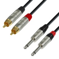 Adam Hall K4TPC0090 2xJack mono 6,3mm - 2xRCA 0,9m Adam Hall K4TPC0090 2xJack mono 6,3mm - 2xRCA 0,9m