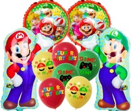 Sada balónikov SUPER MARIO BROS LUIGI darček Broskyňová huba narodeninové 10 ks. Sada balónikov SUPER MARIO BROS LUIGI darček Broskyňová huba narodeninové 10 ks.