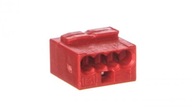 Konektor 4x 0,6-0,8mm2 červený 243-804 /100ks/